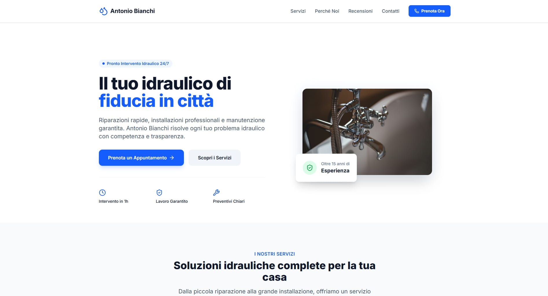 Sito Idraulico — idraulico di fiducia